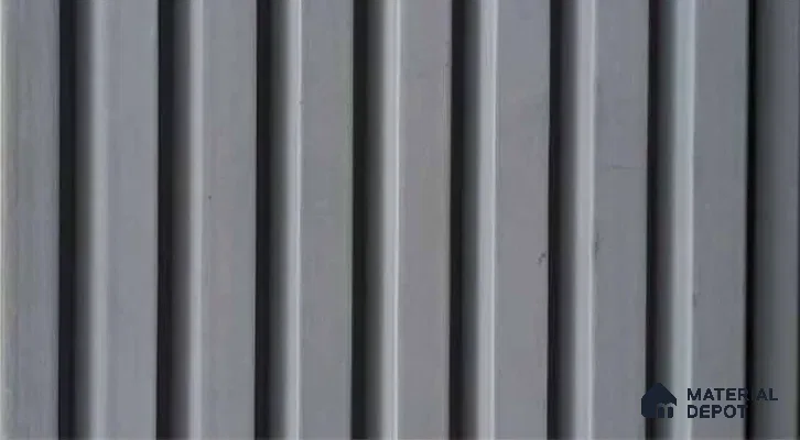 PN 07550 Solid Colors Look Louver 9.5 ft x 0.4 ft Texture Finish  - 10 mm | Suitable for Feature Wall, TV Unit & Living Room