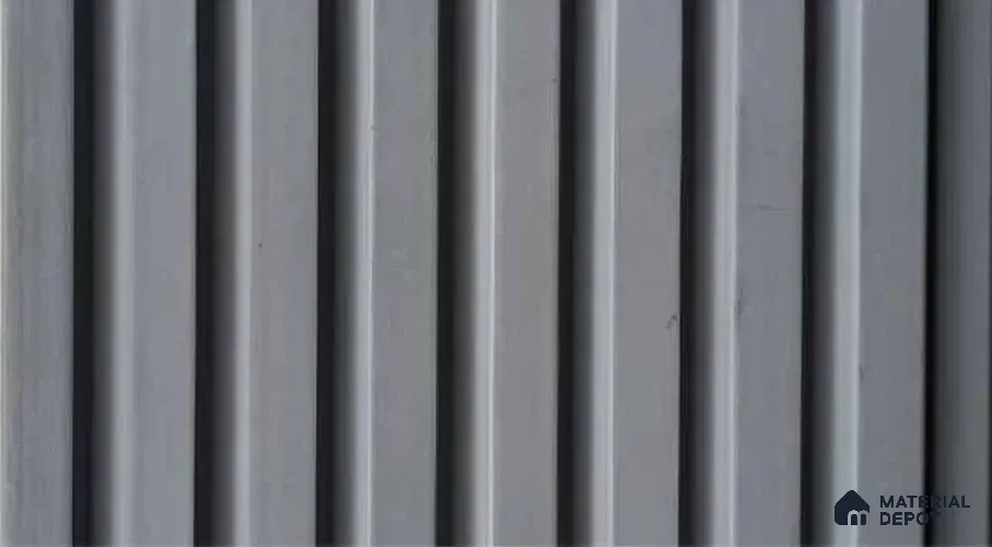 PN 07550 Solid Colors Look Louver 9.5 ft x 0.4 ft Texture Finish - 10 mm | Suitable for Feature Wall, TV Unit & Living Room