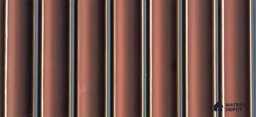 PN 07556 Solid Colors Look Louver 9 ft x 0.5 ft Texture Finish  - 10 mm | Suitable for Feature Wall, TV Unit & Living Room
