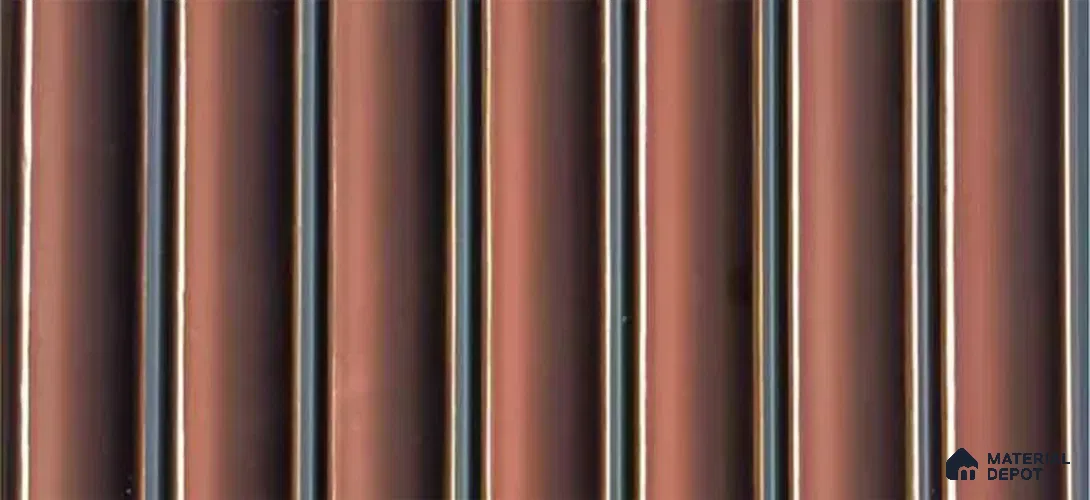 PN 07556 Solid Colors Look Louver 9 ft x 0.5 ft Texture Finish  - 10 mm | Suitable for Feature Wall, TV Unit & Living Room