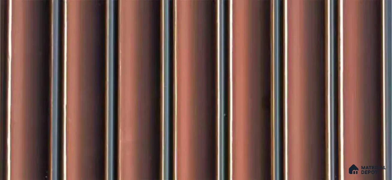 PN 07556 Solid Colors Look Louver 9 ft x 0.5 ft Texture Finish - 10 mm | Suitable for Feature Wall, TV Unit & Living Room