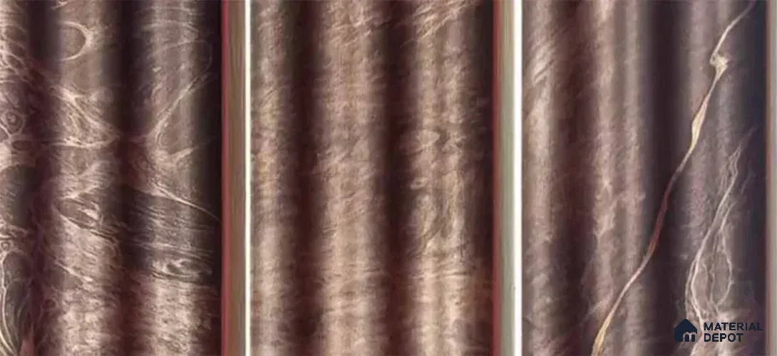 PN 07568 Marble Look Louver 9 ft x 0.5 ft Texture Finish  - 10 mm | Suitable for Feature Wall, TV Unit & Living Room