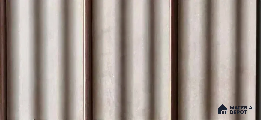 PN 07573 Solid Colors Look Louver 9 ft x 0.5 ft Texture Finish  - 10 mm | Suitable for Feature Wall, TV Unit & Living Room