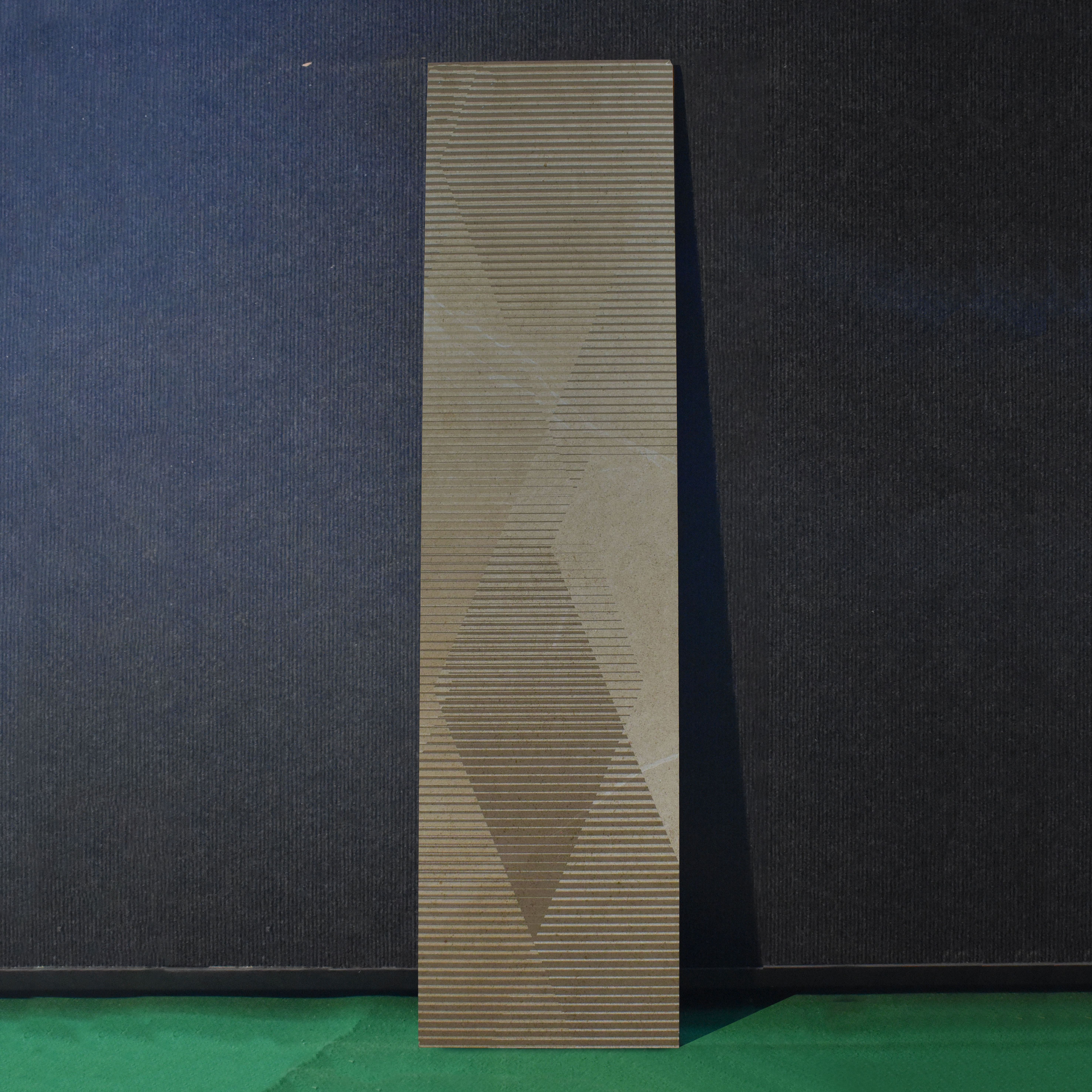 TL 01221 B Fusion Crema Decor 1200x300 mm GVT Carving Matte Finish Abstract Look Tile - 9 mm