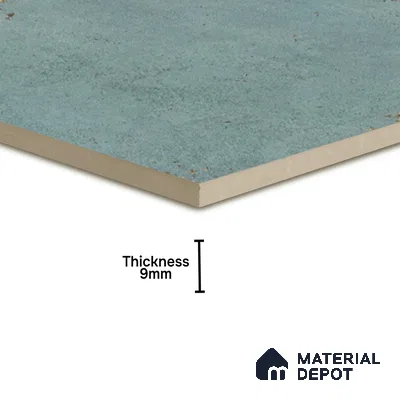 Punch Stone Wall Tile TL 04930 D Imperial Grace Base Antique Floral Green 1 ft x 1 ft Ceramic Matte Finish - 9 mm | Suitable for Living Room, Bedroom, Bathroom, Courtyard, Balcony (Sample)