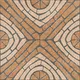 Geometric Floor Tile TL 05297 Strada Ancient Aurolio 20 inch x 20 inch Vitrified Matte Finish - 12 mm | Suitable for Parking, Balcony, Courtyard, Patio, Terrace | Image 01