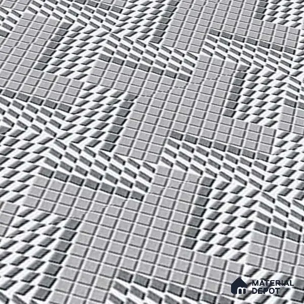 Geometric Floor Tile TL 05298 B Strada Braided Grey 20 inch x 20 inch Vitrified Matte Finish - 12 mm | Suitable for Parking, Balcony, Courtyard, Patio, Terrace | Pattern Alignment May Vary | 2-3 mm Spacer is Mandatory