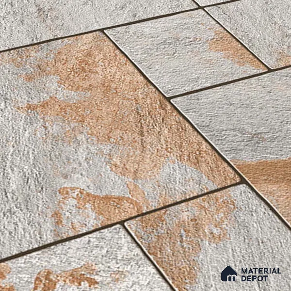 Stone Floor Tile TL 05299 B Strada Cubix Granite 20 inch x 20 inch Vitrified Matte Finish - 12 mm | Suitable for Parking, Balcony, Courtyard, Patio, Terrace | Pattern Alignment May Vary | 2-3 mm Spacer is Mandatory