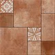 Stone Floor Tile TL 05299 C Strada Cubix Chestnut 20 inch x 20 inch Vitrified Matte Finish - 12 mm | Suitable for Parking, Balcony, Courtyard, Patio, Terrace | Image 01
