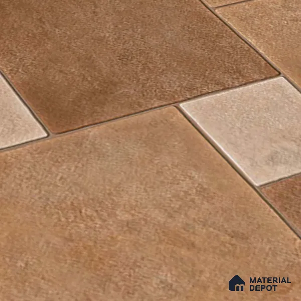 Geometric Floor Tile TL 05299 Strada Cuboid Crema 20 inch x 20 inch Vitrified Matte Finish - 12 mm | Suitable for Parking, Balcony, Courtyard, Patio, Terrace | Pattern Alignment May Vary | 2-3 mm Spacer is Mandatory (Sample)