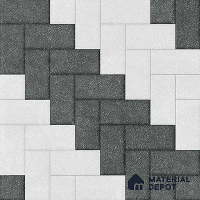 Stone Floor Tile TL 05300 G Strada Slate Brick 20 inch x 20 inch Vitrified Matte Finish - 12 mm | Suitable for Parking, Balcony, Courtyard, Patio, Terrace | Pattern Alignment May Vary | 2-3 mm Spacer is Mandatory (Sample)