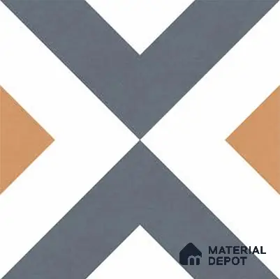 Budget Friendly Moroccan Look Value for Money Parking Spectra Floor Tile 16 x 16 inch | TL 06246 | Vitrified Matte Finish Tile - 12 mm | Suitable For Parking, Outdoor, Balcony & Terrace | Pattern Alignment May Vary | 2-3 mm Spacer is Mandatory
