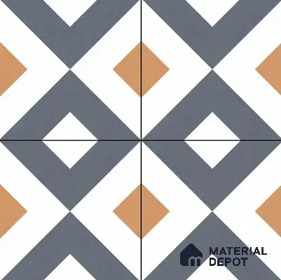 Budget Friendly Moroccan Look Value for Money Parking Spectra Floor Tile 16 x 16 inch | TL 06246 | Vitrified Matte Finish Tile - 12 mm | Suitable For Parking, Outdoor, Balcony & Terrace | Pattern Alignment May Vary | 2-3 mm Spacer is Mandatory