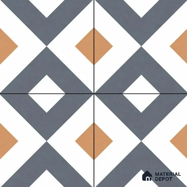 Budget Friendly Moroccan Look Value for Money Parking Spectra Floor Tile 16 x 16 inch | TL 06246 | Vitrified Matte Finish Tile - 12 mm | Suitable For Parking, Outdoor, Balcony & Terrace | Pattern Alignment May Vary | 2-3 mm Spacer is Mandatory