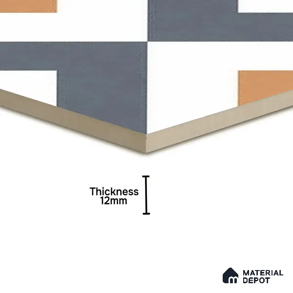 Budget Friendly Moroccan Look Value for Money Parking Spectra Floor Tile 16 x 16 inch | TL 06246 | Vitrified Matte Finish Tile - 12 mm | Suitable For Parking, Outdoor, Balcony & Terrace | Pattern Alignment May Vary | 2-3 mm Spacer is Mandatory