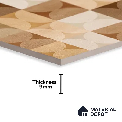 Highlighter Wall Tile TL 06729 Lustra Verona Urbane 2 ft x 1 ft Ceramic Carving Satin Finish - 9 mm | Suitable for Living Room, Bedroom, Bathroom (Sample)