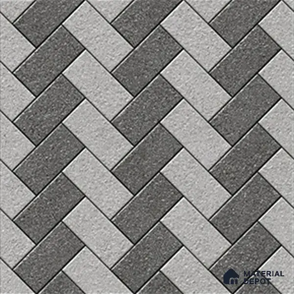 TL 04257 | Geometric Platinum 400x400 mm Matte Finish Vitrified Parking Floor Tile - 12 mm | Pattern Alignment May Vary | 2-3 mm Spacer is Mandatory