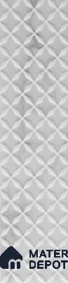 Subway Wall & Floor Handmade Tile TL 05862 B Diamond Mesh Pearl Paisley 297 mm x 72 mm Vitrified - 9 mm | 4 Random Patterns | Suitable For Kitchen, Accent/Feature Wall, Bathroom