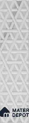 Subway Wall & Floor Handmade Tile TL 05862 D Basket Weave Pearl Paisley 297 mm x 72 mm Vitrified - 9 mm | 4 Random Patterns | Suitable For Kitchen, Accent/Feature Wall, Bathroom