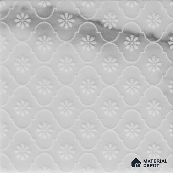 Subway Wall & Floor Handmade Tile TL 05863 Ripple Bliss 96 mm x 96 mm Vitrified - 9 mm | Random Mix Patterns | Suitable For Kitchen, Bathroom, Dining Area