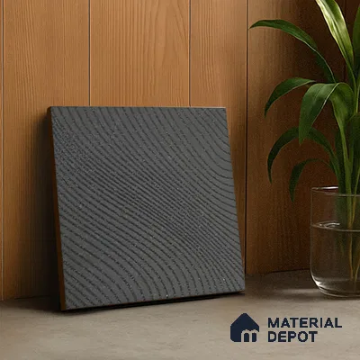 Subway Wall & Floor Tile TL 05921 Wave Line Wave Gray 148 mm x 148 mm Vitrified - 9 mm | Random Mix Patterns | Suitable For Kitchen, Accent/Feature Wall, Bathroom
