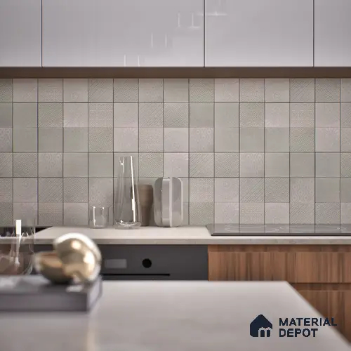 Subway Wall & Floor Tile TL 05892 Spactra 96 mm x 96 mm Vitrified - 9 mm | Handcrafted | Suitable For Living Room, Bedroom, Kitchen | Random Design, No Fixed Pattern