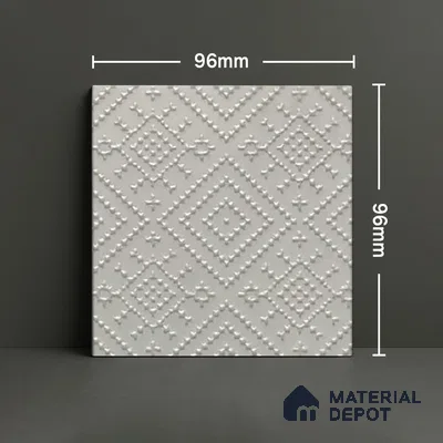 Subway Wall & Floor Tile TL 05892 Spactra 96 mm x 96 mm Vitrified - 9 mm | Handcrafted | Suitable For Kitchen, Accent/Feature Wall, Bathroom | Random Design, No Fixed Pattern