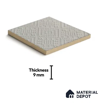 Subway Wall & Floor Tile TL 05892 Spactra 96 mm x 96 mm Vitrified - 9 mm | Handcrafted | Suitable For Kitchen, Accent/Feature Wall, Bathroom | Random Design, No Fixed Pattern
