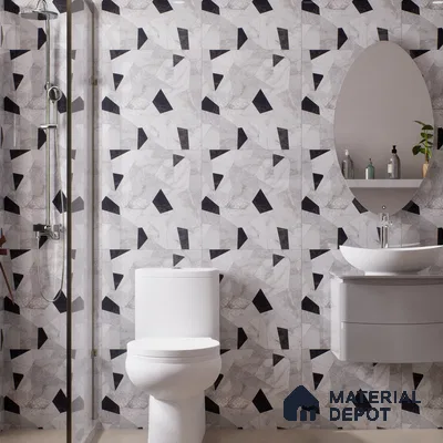 Moroccan Look Floor & Wall Tile TL 06150 Orion 2 ft x 2 ft Sinker Finish Vitrified Tile - 9 mm | Suitable For Kitchen, Living Room, Bedroom | Please Expect a Slight Variation of Pattern