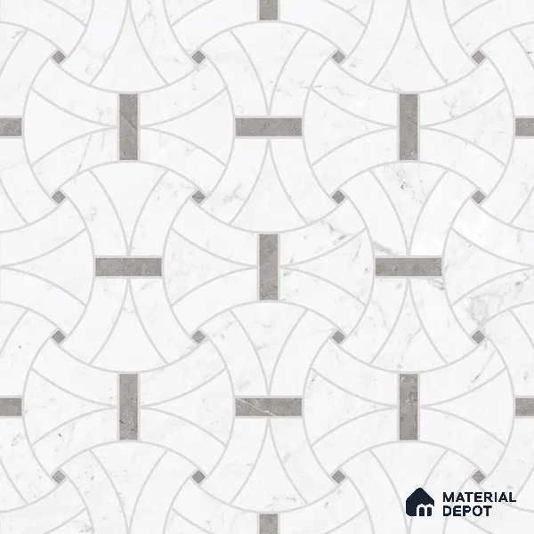 Moroccan Look Floor & Wall Tile TL 06151 Polaris 2 ft x 2 ft Glitter Glossy Finish Vitrified Tile - 9 mm  | Suitable For Living Room, Dining, Bathroom & Kitchen | Please Expect a Slight Variation of Pattern (Sample)