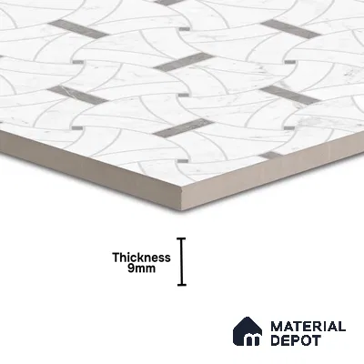 Moroccan Look Floor & Wall Tile TL 06151 Polaris 2 ft x 2 ft Glitter Glossy Finish Vitrified Tile - 9 mm  | Suitable For Living Room, Dining, Bathroom & Kitchen | Please Expect a Slight Variation of Pattern (Sample)