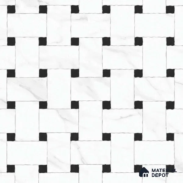Moroccan Look Floor & Wall Tile TL 06153 Vergo 2 ft x 2 ft Sinker Finish Vitrified Tile - 9 mm | Suitable For Living Room, Bedroom, Kitchen | Please Expect a Slight Variation of Pattern
