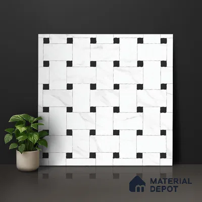 Moroccan Look Floor & Wall Tile TL 06153 Vergo 2 ft x 2 ft Sinker Finish Vitrified Tile - 9 mm  | Suitable For Living Room, Bedroom, Kitchen | Please Expect a Slight Variation of Pattern