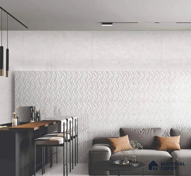Moroccan Look Floor & Wall Tile TL 06154 Epsilon 2 ft x 2 ft Glitter Glossy Finish Vitrified Tile - 9 mm  | Suitable For Living Room, Dining, Bathroom & Kitchen | Please Expect a Slight Variation of Pattern (Sample)