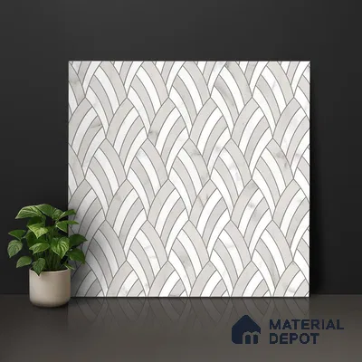 Moroccan Look Floor & Wall Tile TL 06154 Epsilon 2 ft x 2 ft Glitter Glossy Finish Vitrified Tile - 9 mm  | Suitable For Living Room, Dining, Bathroom & Kitchen | Please Expect a Slight Variation of Pattern (Sample)