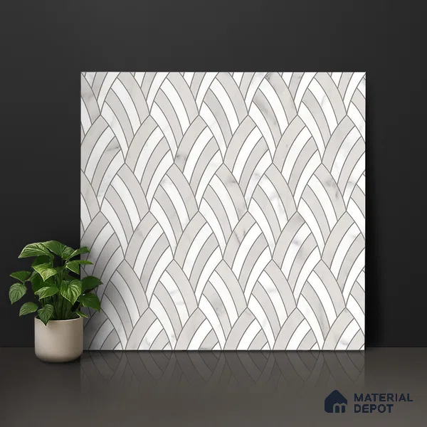 Moroccan Look Floor & Wall Tile TL 06154 Epsilon 2 ft x 2 ft Glitter Glossy Finish Vitrified Tile - 9 mm  | Suitable For Living Room, Dining, Bathroom & Kitchen | Please Expect a Slight Variation of Pattern (Sample)