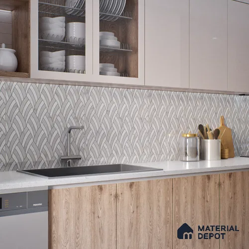Moroccan Look Floor & Wall Tile TL 06154 Epsilon 2 ft x 2 ft Sinker Finish Vitrified Tile - 9 mm | Suitable For Kitchen, Bathroom, Dining Area | Please Expect a Slight Variation of Pattern