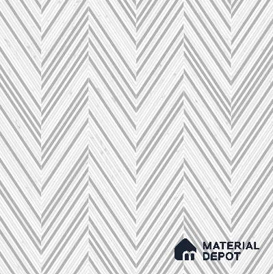 Moroccan Look Floor & Wall Tile TL 06157 Zig Zag Light 2 ft x 2 ft Glitter Glossy Finish Vitrified Tile - 9 mm  | Suitable For Living Room, Dining, Bathroom & Kitchen | Please Expect a Slight Variation of Pattern (Sample)