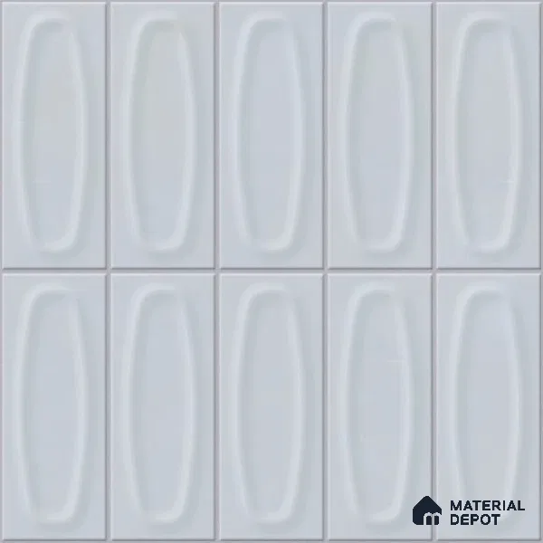 Faux Subway Wall Tile TL 05752 Tones Coral Sky 1 ft x 1 ft Ceramic Matte Finish - 9 mm | Suitable For Kitchen, Bathroom, Dining Area | Please Expect a Slight Variation of Pattern