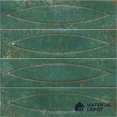 Geometric Wall Tile TL 05749 C Tones Irish Ocre 1 ft x 1 ft Ceramic Glossy Finish - 9 mm | Suitable for Living Room, Bedroom, Kitchen, Bathroom | Please Expect a Slight Variation of Pattern (Sample)