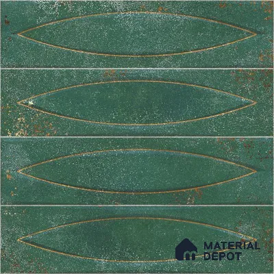 Geometric Wall Tile TL 05749 C Tones Irish Ocre 1 ft x 1 ft Ceramic Glossy Finish - 9 mm | Suitable for Living Room, Bedroom, Kitchen, Bathroom | Please Expect a Slight Variation of Pattern (Sample)