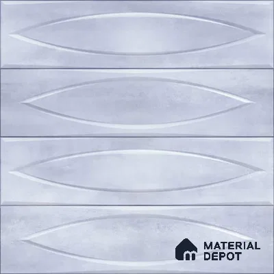 Geometric Wall Tile TL 05749 D Tones Irish Blue 1 ft x 1 ft Ceramic Glossy Finish - 9 mm | Suitable for Living Room, Bedroom, Kitchen, Bathroom | Please Expect a Slight Variation of Pattern (Sample)