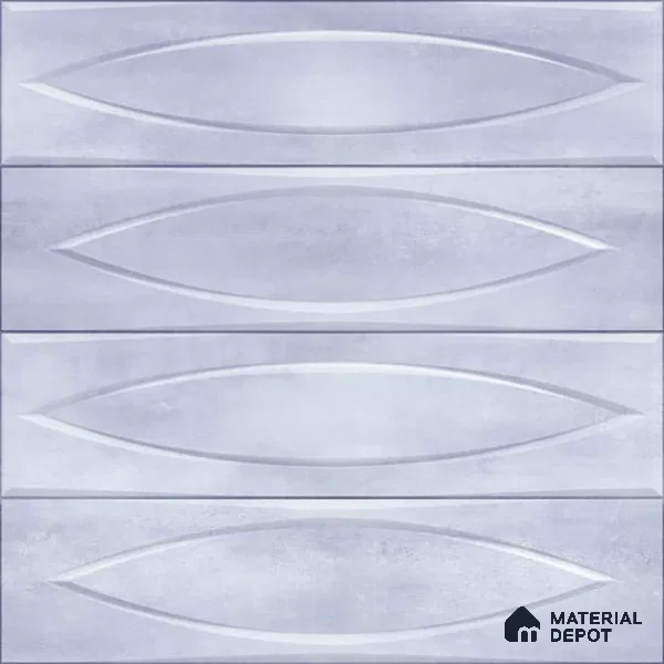 Geometric Wall Tile TL 05749 D Tones Irish Blue 1 ft x 1 ft Ceramic Glossy Finish - 9 mm | Suitable for Living Room, Bedroom, Kitchen, Bathroom | Please Expect a Slight Variation of Pattern (Sample)