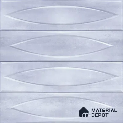 Geometric Wall Tile TL 05749 D Tones Irish Blue 1 ft x 1 ft Ceramic Glossy Finish - 9 mm | Suitable for Living Room, Bedroom, Kitchen, Bathroom | Please Expect a Slight Variation of Pattern (Sample)