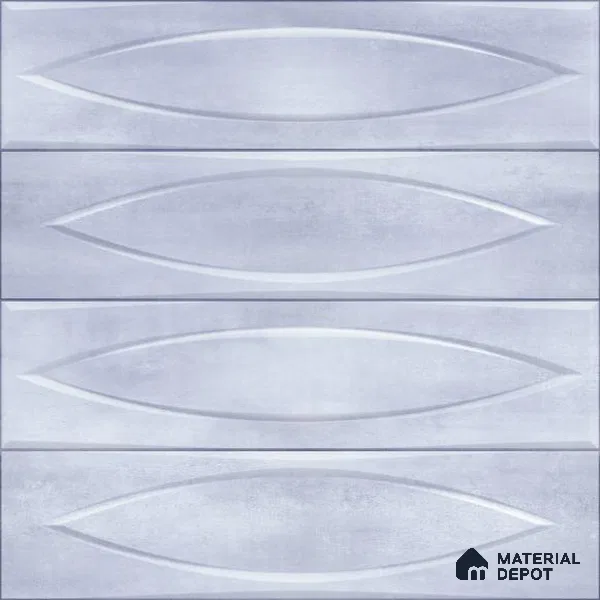 Geometric Wall Tile TL 05749 D Tones Irish Blue 1 ft x 1 ft Ceramic Glossy Finish - 9 mm | Suitable for Living Room, Bedroom, Kitchen, Bathroom | Please Expect a Slight Variation of Pattern (Sample)