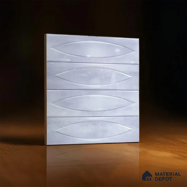 Geometric Wall Tile TL 05749 D Tones Irish Blue 1 ft x 1 ft Ceramic Glossy Finish - 9 mm | Suitable for Living Room, Bedroom, Kitchen, Bathroom | Please Expect a Slight Variation of Pattern (Sample)