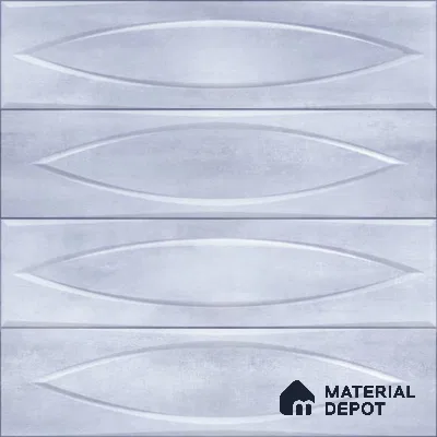 Patterned Wall Tile TL 05749 D Tones Irish Blue 1 ft x 1 ft Ceramic Glossy Finish - 9 mm | Suitable for Living Room, Bedroom, Kitchen, Bathroom | Please Expect a Slight Variation of Pattern
