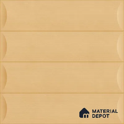 Geometric Wall Tile TL 05753 B Tones Ridge Caramel 1 ft x 1 ft Ceramic Matte Finish - 9 mm | Suitable for Living Room, Bedroom, Kitchen, Bathroom | Please Expect a Slight Variation of Pattern (Sample)