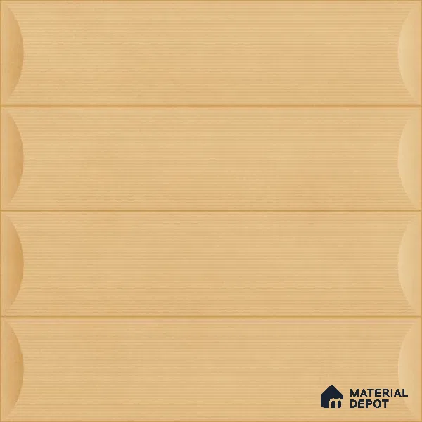 Faux Subway Wall Tile TL 05753 B Tones Ridge Caramel 1 ft x 1 ft Ceramic Matte Finish - 9 mm | Suitable For Kitchen, Bathroom, Dining Area | Please Expect a Slight Variation of Pattern