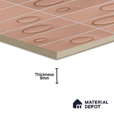 Patterned Wall Tile TL 05750 B Tones Tron Cipria 1 ft x 1 ft Ceramic Glossy Finish - 9 mm | Suitable for Living Room, Bedroom, Kitchen, Bathroom | Please Expect a Slight Variation of Pattern